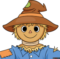 How to Draw a Scarecrow Face