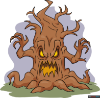 How to Draw a Scary Tree