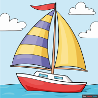 How to Draw a Simple Boat