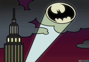 How to Draw the Bat Signal