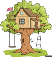 How to Draw a Tree House