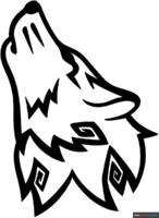 How to Draw a Tribal Wolf