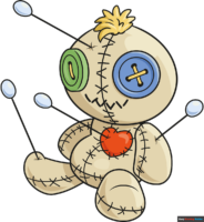 How to Draw a Voodoo Doll