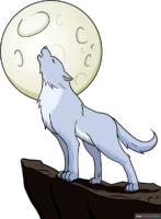 How to Draw a Wolf Howling
