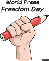 How to Draw a World Press Freedom Day Poster