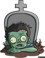 How to Draw a Zombie in a Cemetery