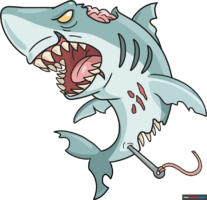 How to Draw a Zombie Shark