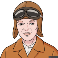 How to Draw Amelia Earhart