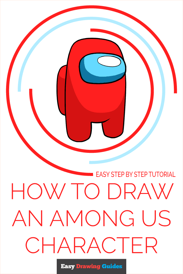How to Draw an Among Us Character Pinterest Image