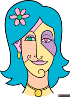 How to Draw an Abstract Self Portrait