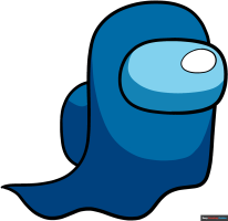 How to Draw an Among Us Ghost