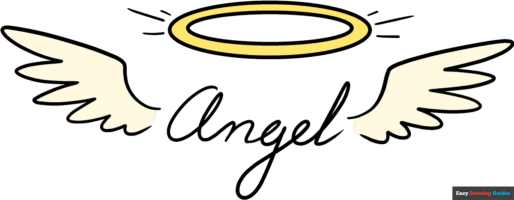How to Draw an Angel Halo Drawing