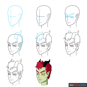 how to draw an anime demon featured image