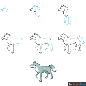 how to draw an anime wolf featured image