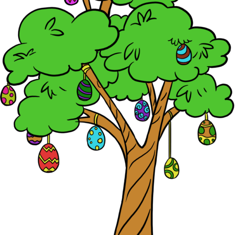 How to Draw an Easter Egg Tree featured image