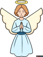 How to Draw an Easy Angel