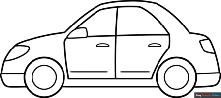 How to Draw an Easy Car Outline