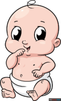 How to Draw an Easy Cartoon Baby