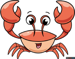 How to Draw an Easy Cartoon Crab