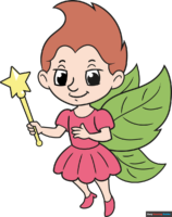 How to Draw an Easy Cartoon Fairy