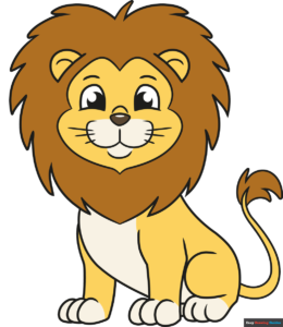 How to Draw an Easy Cartoon Lion Featured Image