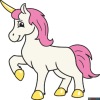 How to Draw an Easy Cute Unicorn