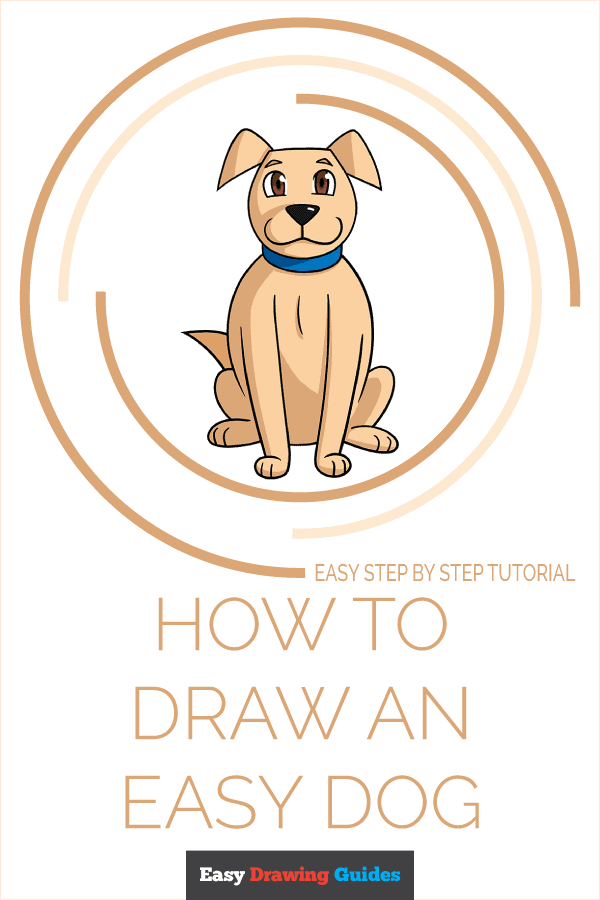 How to Draw an Easy Dog Pinterest Image