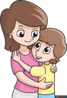 How to Draw an Easy Mother and Son