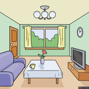 How to Draw an Easy Room in One-Point-Perspective Featured Image