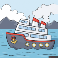 How to Draw an Easy Ship