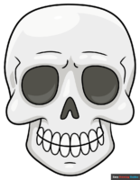 How to Draw an Easy Skeleton Face