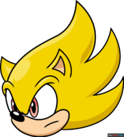 How to Draw an Easy Super Sonic Face