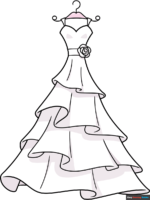 How to Draw an Easy Wedding Dress