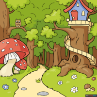 How to Draw an Enchanted Forest