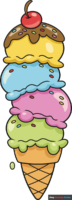 How to Draw an Ice Cream Tower