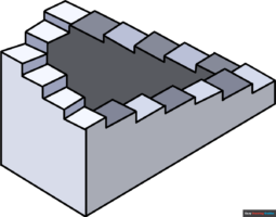 How to Draw Impossible Stairs