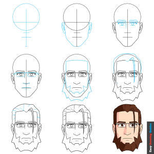 How to Draw Anime Beard and Facial Hair Featured Image