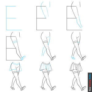 How to Draw Anime Female Legs Featured Image