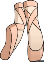 How to Draw Ballet Shoes