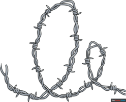 How to Draw Barbed Wire