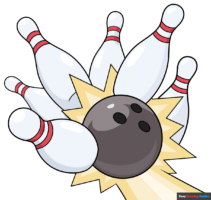 How to Draw Bowling