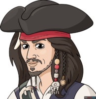 How to Draw Captain Jack Sparrow