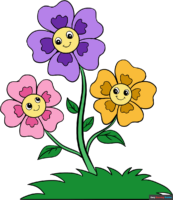 How to Draw Cartoon Flowers