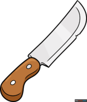 How to Draw a Cartoon Knife