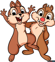 How to Draw Chip and Dale