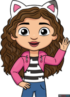 How to Draw Gabby from Gabby's Dollhouse