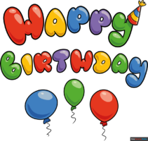 How to Draw Happy Birthday in Bubble Letters