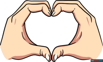 How to Draw Heart Hands