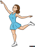 How to Draw an Ice Skater