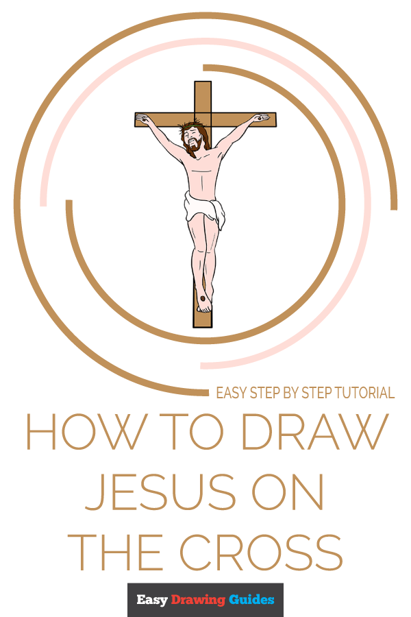 How to Draw Jesus on the Cross Pinterest Image